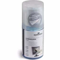 DURABLE Screenclean Reinigungsspray mit Mikrofasertuch 582300