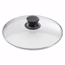 ELO Glasdeckel mit Edelstahlrand und Kunststoffknopf 64120