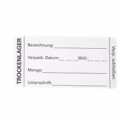 HYGOSTAR Trockenlager Etikett 982522
