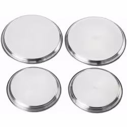 KRÜGER Herdabdeckplatten – 4er Set Edelstahl 517247