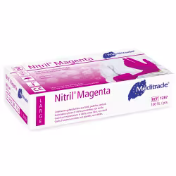 Meditrade Nitril Magenta Untersuchungshandschuh 1287S