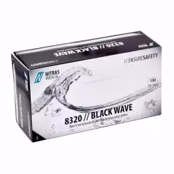 NITRAS BLACK WAVE Nitril Einmalhandschuhe