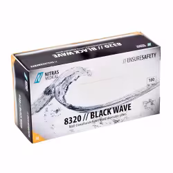 NITRAS BLACK WAVE Nitril Einmalhandschuhe