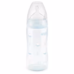 NUK Baby Blue First Choice Babyflasche + Silikon-Ventilsauger 10.216.107