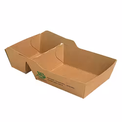 Papstar Pure „100% Fair“ Pommes-Frites-Trays aus Pappe