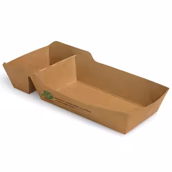 Papstar Pure „100% Fair“ Pommes-Frites-Trays aus Pappe