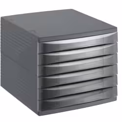 Rotho QUADRA Bürobox mit 6 Schubfächern 1108108853