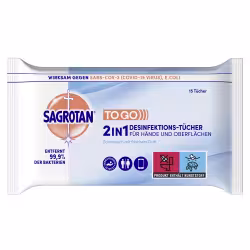 SAGROTAN 2in1 Desinfektionstücher 3025706