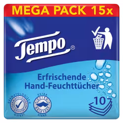 Tempo Feuchttücher Hände