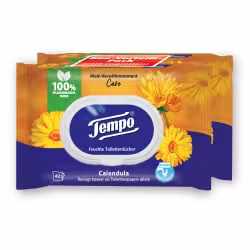 Tempo Kamille Feuchte Toilettentücher 836249