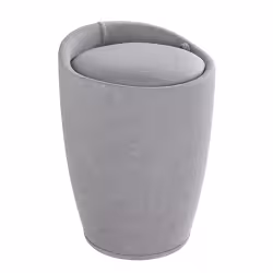 WENKO Candy Hocker Leinenoptik mit abnehmbarem Wäschesack 22836100