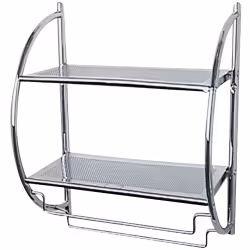 WENKO Exclusiv Wandregal mit 2 Ablagen 15173100