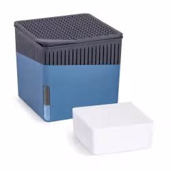 WENKO Raumluftuftentfeuchter Mod Cube, 500 g 50233100 , Farbe: blau, Fassungsvermögen: 0,8 L 1 WENKO Raumluftuftentfeuchter Mod Cube