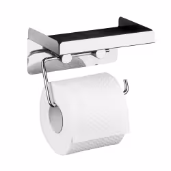 WENKO Toilettenpapierhalter 2 in 1
