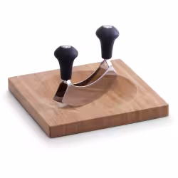 Zeller Bamboo Kräuterbrett mit Wiegemesser