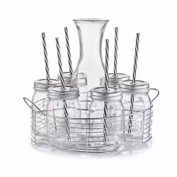 Zeller Glaskaraffe-/ Gläser-Set 19749