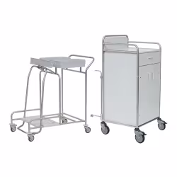 novocal Stationswagen SW 700 inkl. Hohem Frischwäscheschrank SW701K – NW42KS70