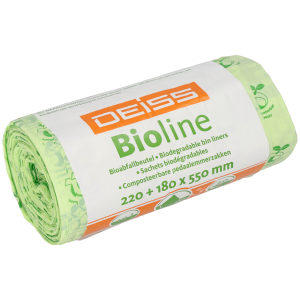 DEISS BIOLINE Bioabfallsäcke 10 Liter ecovio® Biokunststoff