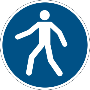 DURABLE Fußgängerweg benutzen Sicherheitskennzeichen