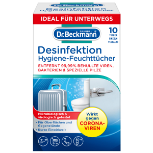 Dr. Beckmann Desinfektion Hygiene Feuchttücher