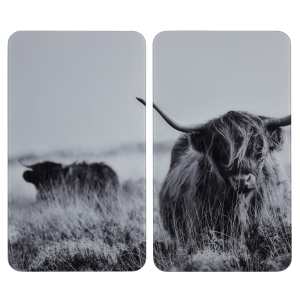 WENKO Herdabdeckplatten Universal Highland Cattle