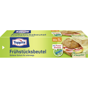 Toppits® Frühstücks-Beutel 1 Liter