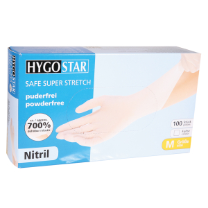 HYGOSTAR® Nitrilhandschuh Safe Super Stretch