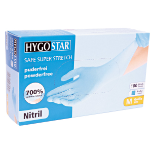 HYGOSTAR® Nitrilhandschuh Safe Super Stretch