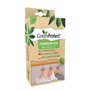 Green Protect Cedarwood Moth Rings Mottenringe aus Zedernholz
