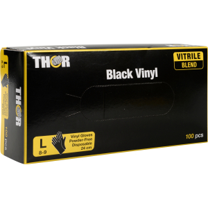 ABENA® Thor Black Vinyl Einweghandschuhe