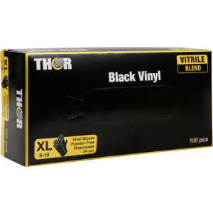 ABENA® Thor Black Vinyl Einweghandschuhe