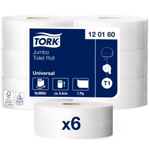 Tork Jumbo Toilettenpapierrolle T1 Universal